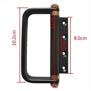 호환  대형 접이식 문 단일 페이지 단일 핸들 접이식 문 경첩 핸들 슬라이딩 도어 알루미늄 합금