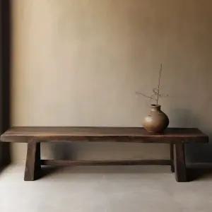 벤치의자 대기 실내 의류매장 원목 엔틱 웨이팅