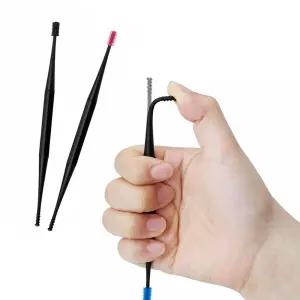 실리콘 2in1귀이개/ 귀청소 브러쉬/부드러운 귀후비개 귀이개 귀후비개