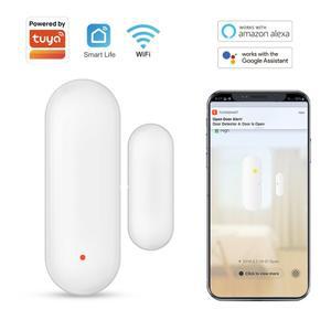 TUYA 스마트 와이파이 문짝 센서 홈 열림 감지기 스마트라이프 앱 제어 알림 알렉사 구글 홈과 호환 가능