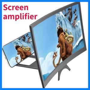 12 인치 3D 휴대 전화 HD 화면 돋보기 스마트 폰용 범용 휴대용 접이식 곡선 확대 화면 돋보기 필름