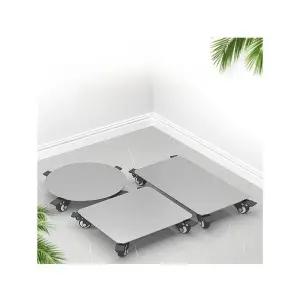 이동식 브래킷 바퀴 물받이 화분 트레이