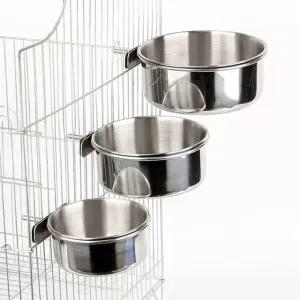 모이통 앵무새 스텐 먹이통 물통 걸이형 밥그릇 중형