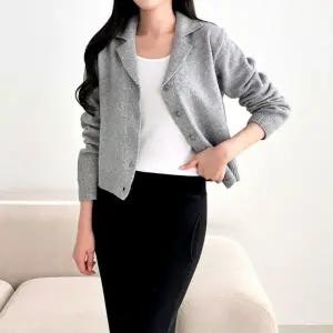 카라 251036 가디건 울니트자켓 캔도브 간절기 울 데일리 니트 겨울