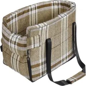 센터 콘솔용 도그 카시트 목줄 및 매직 테이프가 내장된 휴대용 반려동물 캐리어 침대 소형견 최대 8kg