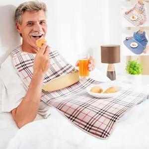 턱받이 어르신 앞치마 방수 식사용 요양원 식포켓 보호