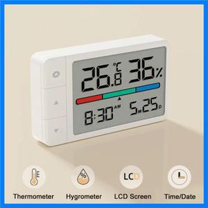 먀오먀오세 지능형 온도계 다기능 시계 디지털 디스플레이 기상 관측소 센서 가정용