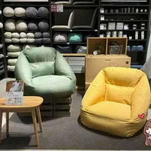 소파 에어빈백 에어 쇼파 1인용 에어소파 야외 그린