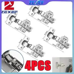 호환  ZEXEF 스테인레스 스틸 유압 경첩 캐비닛 도어 스프링 힌지 댐퍼 버퍼 조용한 폐쇄 주방 찬장 가구