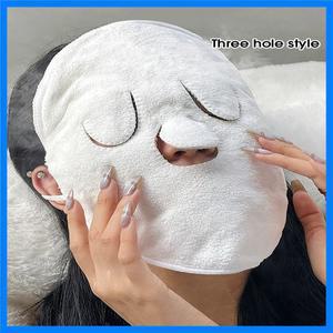 뜨거운 압축 수건 매달린 귀 부드러운 피부 친화적인 증기 가열 차가운 얼굴 젖은 관개