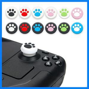고양이 발 실리콘 소프트 엄지 스틱 그립 캡 커버 밸브 스팀 데크 Oled/ASUS ROG Ally X 게임 콘솔 썸 케이