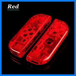 1쌍 하드 플라스틱 게임 패드 쉘 케이스 하우징 DIY 반투명 닌텐도 스위치 조이 콘 액세서리 교체 클리어