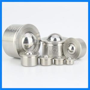 압력 유형 스테인레스 스틸/POM 원형 볼 이송 장치 베어링 컨베이어 롤러