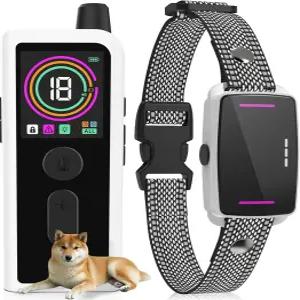 리모컨 4218 FT 3 트레이닝 모드(삐 소리 진동 안전 정적)를 갖춘 소형 중형견용 방수 충전식 E-칼라