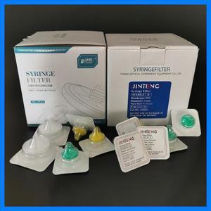 1box (50pcs) 실험실 0.22um/0.45um 멸균 밀리포어 주사기 필터 나일론/PES/PTFE 멤브레인 화학 장비