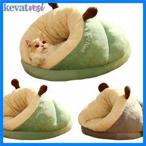 겨울 따뜻한 고양이 둥지 부드러운 두꺼운 침대 강아지를위한 편안한 애완 동물 잠자는 아늑한 동굴 새끼