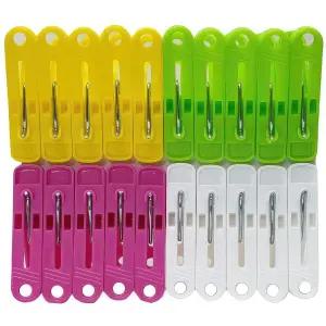 국산 빨래집게 20P 옷 양말 속옷 세탁 건조 집게 걸이 클립 바지 건조대 빨래