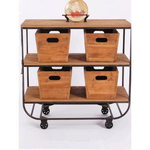 원목 수납장 바구니 베드트레이 침대식탁 우드 90 40x높이 스테인리스 이동식 60x가로