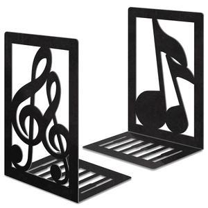 책 끝, 금속 책장 장식용 무거운 책을 위한 홈 미끄럼 방지 음악 노트 홀더