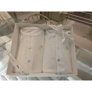 [에뜨와](강남점)25년S/S (출산,신생아,백일,돌선물세트)쌍둥이 헨넬슬림내의2종세트