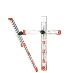 목공자 t자 게이지 도구 측정 알루미늄 직각자 멀티 정밀 재단 선긋기