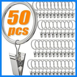 금속 커튼 봉 클립 링 후크 레트로 드레이프 타이 버클 홈 침실 욕실 장식 걸이 샤워