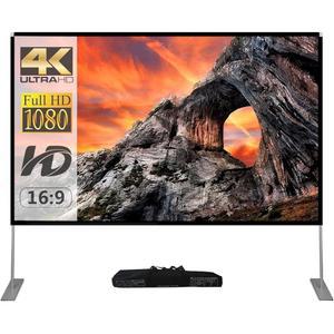 스탠드 100인치의 SKERELL 야외 프로젝터 스크린: 극장 홈 뒷마당 영화용 휴대용 프로젝션 스크린