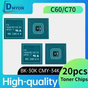 Dmyon 20pcs 토너 카트리지 리셋 칩 Xerox Color C60 C70 006R01655 006R01656 006R01657 006R01658 프린터
