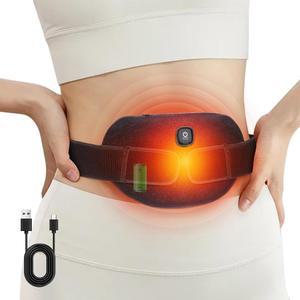 컴피테라 무선 온열 복부 보조기, 요통 를 위한 허리 보조기 패드, 백 랩 2가지 레벨, 벨트 3000mAh, 가족 선물, 여행용