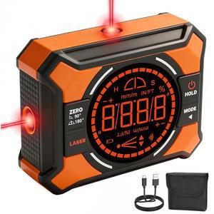 가 장착된 디지털 자기 각도 게이지, (클래스 2, 1mW 출력) 3-in-1 미니 파인더, 백라이트 LED 디스플레이가 충전식 레벨, 목공용 경사계 각도기
