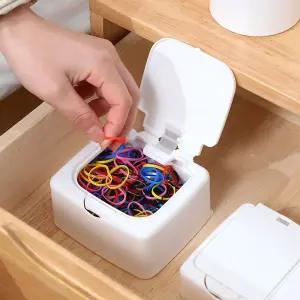 원터치 미니 보관함 면봉 머리끈 화장솜 케이스 원터치보관함 면봉케이스