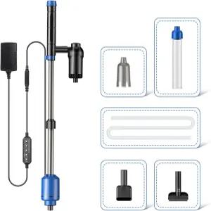 베디 수족관 진공 자갈 청소기 24W 전기 어항 자동 물 교환 모래 세척 순환 및 시간 제한을 위한 다기능