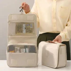 2단 세면파우치 여행용파우치 벽걸이 파우치 세면백 캐리어압축파우치
