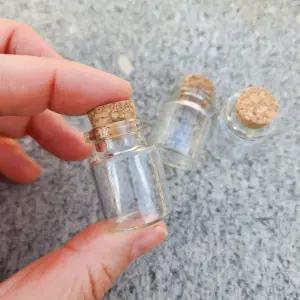 코르크 마개 금 보관 유리병 5ml 보관함 다용도 다목적 정리 수납 공병 통