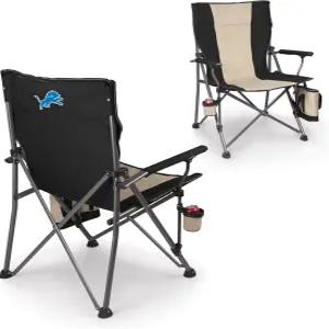피크닉 타임 NFL 디트로이트 라이온스 빅 베어 XXL 캠프 체어 쿨러 헤비 듀티 비치 500파운드 용량의 캠핑