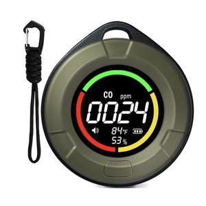 휴대용 일산화탄소 감지기 120시간 경보기 자동 사이즈 농도 여행 모니터
