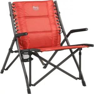 목재 리지 번지 접이식 캠핑 의자 암레스트 컵 홀더가 있는 헤비 듀티 패딩 해변 낚시 잔디밭을 위한 야외