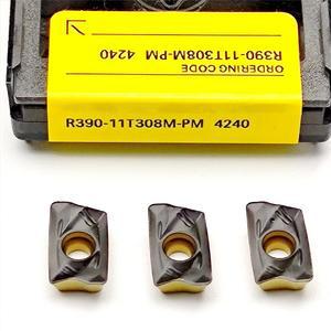 인덱서블 카바이드 인서트 금속 절삭 터닝 공구 PM1030 선반 R390 11T308 PM 1010 1025 1030 1040 1130 4020 11T304 PM4240
