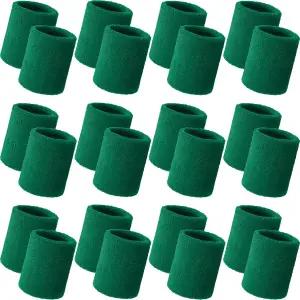 베메모 24개 손목 스웨트밴드 벌크 스포츠 손목밴드 남성용 통기성 운동 테니스 농구 야구 헬스장 운동용