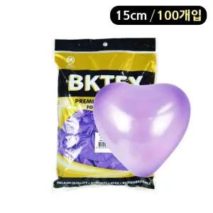 [에이치플러스몰]해피파티 펄 하트풍선 15cm (100개입) (라벤다)