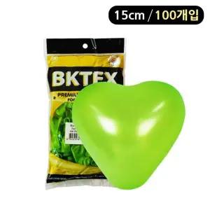 [에이치플러스몰]해피파티 펄 하트풍선 15cm (100개입) (라임그린)