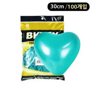 [에이치플러스몰]해피파티 펄 하트풍선 30cm (100개입) (그린)