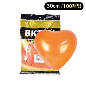 [에이치플러스몰]해피파티 펄 하트풍선 30cm (100개입) (오렌지)