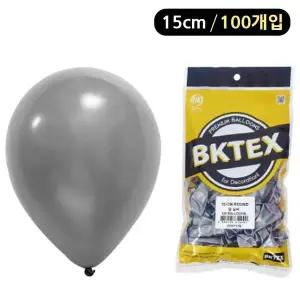 [에이치플러스몰]해피파티 풍선 펄 라운드 15cm (100개입) (실버)