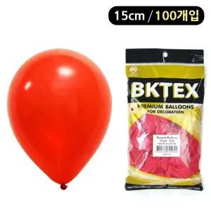 [에이치플러스몰]해피파티 풍선 펄 라운드 15cm (100개입) (레드)