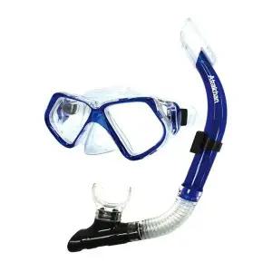 [에이치플러스몰]아라칸 스노클링세트 시니어W1 (블루) (ADU-03)