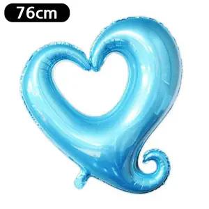 [에이치플러스몰]해피파티 이벤트 프로포즈 풍선 76cm 하트 (라이트블루)