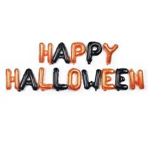 [에이치플러스몰]해피파티 이벤트 할로윈 풍선 HAPPY Halloween 세트 (브론즈블랙)