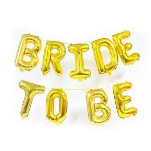 [에이치플러스몰]해피파티 이벤트 프로포즈 풍선 BRIDE TO BE (골드)