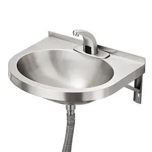 벽걸이 싱크볼 무타공 설치 간이 세면대 스테인레스 소형